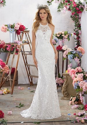 Wedding Dress - Mori Lee Voyage SPRING 2017 Collection: 6851 - Maybelle - Allover Guipure Lace | MoriLee Bridal Gown
