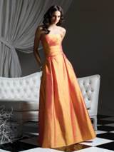 Evening Dress: Dessy Bridesmaid Style - 2758  Full-length strapless Silk Shantung dress with pleated cummerbund and inverted pleats at full skirt waist. Pockets at side seams. Also available tea-length as style 2769.Fabric: Silk Shantung 