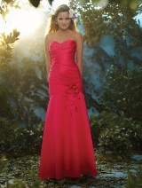 Bridesmaids Dress: DISNEY ALFRED ANGELO BRIDESMAIDS SPRING 2013 COLLECTION - 514 - Satin, Satin & Organza Flowers Fabric - Modern Fit 