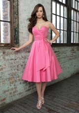 Evening Dress: Angelina Faccenda Bridesmaids: 20203 - SILKY TAFFETA  Sample Color: JEWEL PINK. SHAWL INCLUDED 
