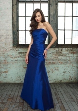 Evening Dress: Angelina Faccenda Bridesmaids: 20204 - SILKY TAFFETA  Sample Color: SAPPHIRE. SHAWL INCLUDED 