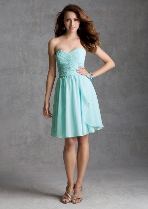  Dress - Angelina Faccenda Bridesmaids SPRING 2014 Collection: 204250 - Luxe Chiffon (Short) | AngelinaFaccenda Evening Gown