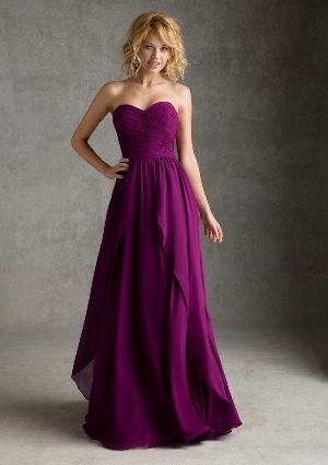Bridesmaid Dress - Angelina Faccenda Bridesmaids SPRING 2014 Collection: 20425 - Luxe Chiffon (Long) | AngelinaFaccenda Bridesmaids Gown
