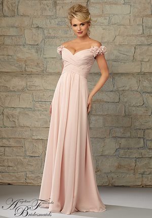  Dress - Angelina Faccenda Bridesmaids by Mori Lee SPRING 2015 Collection: 20453 - LUXE CHIFFON ZIPPER BACK CLOSURE | AngelinaFaccenda Evening Gown