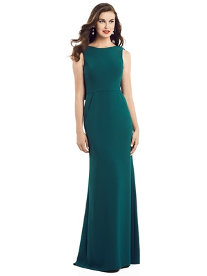 Special Occasion Dress - Dessy Bridesmaids SPRING 2020 - 3061 - Draped Low Back Crepe Gown with Pockets | Dessy Prom Gown