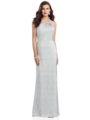 Special Occasion Dress - Dessy Bridesmaids SPRING 2020 - 3064 - Twist One Shoulder Metallic Trumpet Gown | Dessy Prom Gown