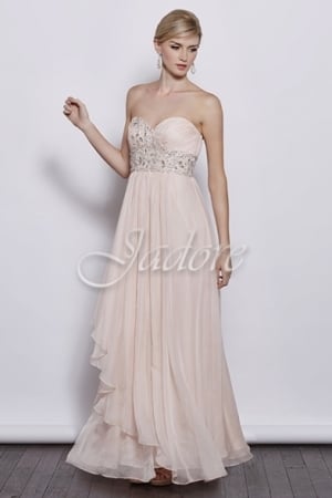 Special Occasion Dress - Jadore J3 Collection - J3020 - 30D Chiffon w/ Beaded applique | Jadore Prom Gown