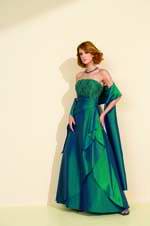 Bridesmaids Dress: J9901  See color chart for colors. 
Available in sizes 2-28.
 