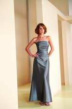 Bridesmaids Dress: J9908  See color chart for colors. 
Available in sizes 2-28.
 