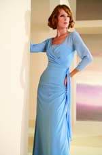 Bridesmaids Dress: J9911  See color chart for colors. 
Available in sizes 2-28.
 
