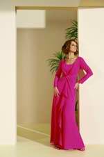 Bridesmaids Dress: J9913  See color chart for colors. 
Available in sizes 2-28.
 