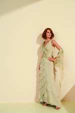 Bridesmaids Dress: J9914  See color chart for colors. 
Available in sizes 2-28.
 