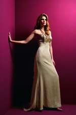 Bridesmaids Dress: L9017  See color chart for colors. 
Available in sizes 2-28.
 