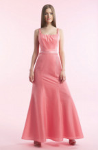 Bridesmaids Dress: B9090  Gathered Scoop neckline with A-line fit and flare skirt in Iridescent Taffeta. Iridescent Taffeta waistband with accent ribbon on waistline.
Solid.
Size Range :  4-28.
 