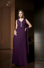 Evening Dress: JADE - J1176  Catalogue Color :  BORDEAUX (BX) Silhouette :  Jade Chiffon gown has V neckline and finely shirred bodice and center vertical beading/emb detailing with crystals. A-line skirt.Fabric-top layer :  JADE CHIFFONGown or 2 piece :  DressJacket :  Front Neckline :  VBack Neckline :  VFront Bodice Detail :  Beaded embroidery and pleatedBack Bodice Detail :  PleatedSleeve :  Gown :  Belt or Sash Detail :  N/AWaist :  NatureFront Skirt Detail : PlainBack Skirt Detail :  PlainFront Hem Detail :  PlainBack Hem Detail :  PlainAccessory :  ShawlSkirt Length :  FloorSize Range :  2-26 