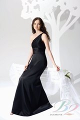 Evening Dress: B2 FALL 2009 - B2082  Catalogue Color :		BLACK (BK)	Fabric-top layer :		POLY SATIN	Accessory :		N/A	Skirt Length :		Floor length. Skirt length can be changed to tea-length or knee-length.	Size Range : 		2-28 
