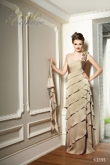Mother of the Bride Dress: JADE COUTURE FALL 2010 - K3395  Catalogue Color:		HONEY DEW (HD)	Fabric-top layer:		COUTURE SATIN FACE CHIFFON	Accessory:		Shawl	Skirt Length:		Floor length. Skirt length can be changed to tea-length or knee-length.	Size Range: 		2-26 