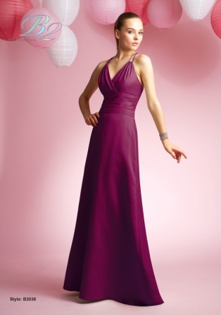 Evening Dress: B2 SPRING 2010 - B3038  Catalogue Color:		SCARLET (SC)	Fabric-top layer:		POLY SATIN	Accessory:		N/A	Skirt Length:		Floor length. Skirt length can be changed to tea-length or knee-length.	Size Range: 		2-28 