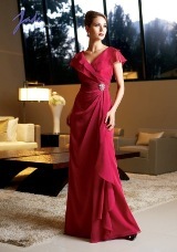 Mother of the Bride Dress: JADE - J3302  Catalogue Color:		PEONY (PY)	Fabric-top layer:		JADE TIFFANY CHIFFON	Accessory:		N/A	Skirt Length:		Floor length. Skirt length can be changed to tea-length or knee-length.	Size Range: 		2-26 