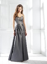 Bridesmaids Dress: B2 FALL 2011 - B4087  Catalogue Color:  	PLATINUM (PT)Fabric-top: 	LUXE TAFFETAAccessory: 	Spaghetti strapsSkirt Length: 	Floor length. Skirt length can be changed to tea-length or knee-length.Remark: 	** All B2 & Belsoie styles are available in junior sizes.Please refer to B2 & Belsoie sections for junior styles.Size Range: 	2-28 