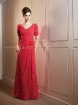 Mother of the Bride Dress: JADE FALL 2011 - J4458  Catalogue Color:  	PEONY (PY)Fabric-top: 	JADE CHIFFONSkirt Length: 	Floor length. Skirt length can be changed to tea-length or knee-length.Size Range: 	2-26 