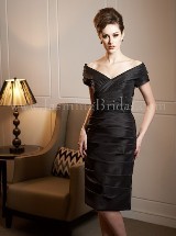 Mother of the Bride Dress: JADE FALL 2011 - J4459  Catalogue Color:  	BLACK (BK)Fabric-top: 	JADE TAFFETASkirt Length: 	Available in both knee-length 25