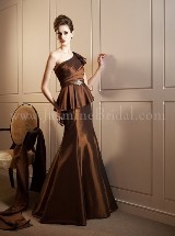 Mother of the Bride Dress: JADE FALL 2011 - J4462  Catalogue Color:  	ESPRESSO (EO)Fabric-top: 	JADE TAFFETAAccessory: 	ShawlSkirt Length: 	Floor length. Skirt length can be changed to tea-length or knee-length.Size Range: 	2-26 