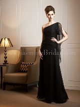 Mother of the Bride Dress: JADE FALL 2011 - J4465  Catalogue Color:  	BLACK (BK)Fabric-top: 	JADE TIFFANY CHIFFONSkirt Length: 	Floor length. Skirt length can be changed to tea-length or knee-length.Size Range: 	2-26 