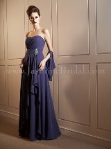 Mother of the Bride Dress: JADE FALL 2011 - J4474  Catalogue Color:  	AMETHYST (AM)Fabric-top: 	JADE CHIFFONAccessory: 	Shawl and strapsSkirt Length: 	Floor length. Skirt length can be changed to tea-length or knee-length.Size Range: 	2-26 