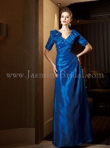 Mother of the Bride Dress: JADE COUTURE FALL 2011 - K4481  Catalogue Color:  	COBALT (CT)Fabric-top: 	LUXE TAFFETASkirt Length: 	Floor length. Skirt length can be changed to tea-length or knee-length.Size Range: 	2-26 