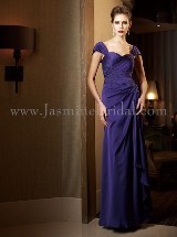 Mother of the Bride Dress: JADE COUTURE FALL 2011 - K4495  Catalogue Color:  	GRAPE (GP)Fabric-top: 	COUTURE SATIN FACE CHIFFONSkirt Length: 	Floor length. Skirt length can be changed to tea-length or knee-length.Size Range: 	2-26 