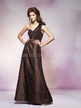 Prom Dress: BELSOIE FALL 2011 - L4063  Catalogue Color:  	ESPRESSO (EO)Fabric-top: 	BELSOIE MATTE TAFFETASkirt Length: 	Floor length. Skirt length can be changed to tea-length or knee-length.Remark: 	** All B2 & Belsoie styles are available in junior sizes.Please refer to B2 & Belsoie sections for junior styles.Size Range: 	2-28 