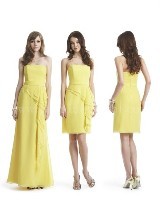 Evening Dress: JASMINE FALL 2011 - P49051  Catalogue Color:  	SUNFLOWER (SJ)Fabric-top: 	COTTON CHIFFONAccessory: 	Spaghetti strapsSkirt Length: 	Available in knee-length 23