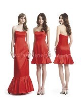 Evening Dress: JASMINE FALL 2011 - P49059  Catalogue Color:  	CALIENTE (EC)Fabric-top: 	LUMINAAccessory: 	Spaghetti strapsSkirt Length: 	Available in knee-length 21