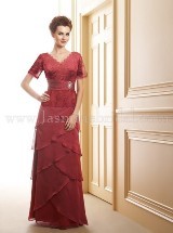 Mother of the Bride Dress: JADE SPRING 2012 - J145004  Catalogue Color: 	Peony (PY)Fabric-top: 	Jade Tiffany ChiffonSkirt Length: 	Floor length. Skirt length can be changed to tea-length or knee-length.Size Range: 	0-30 