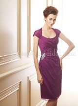 Mother of the Bride Dress: JADE SPRING 2012 - J145005  Catalogue Color: 	Fig (FQ)Fabric-top: 	Jade Tiffany ChiffonSkirt Length: 	Available in both knee-length 25
