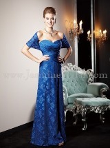 Mother of the Bride Dress: JADE COUTURE SPRING 2012 - K148018  Catalogue Color: 	Deep Sea (DS)Fabric-top: 	Couture Satin Face ChiffonAccessory: 	Tapered straps, shawlSkirt Length: 	Floor length. Skirt length can be changed to tea-length or knee-length.Size Range: 	0-30 