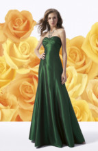 Mother of the Bride Dress: L1025  Strapless A-line skirt in Belsoie Matte Taffeta. Belsoie Matte Taffeta gathered band twisted on bust. Belsoie Matte Taffeta detachable train on back.Available in floor length. T-length can be special ordered, at no additional charge. Size Range :  4-28 
