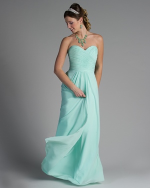 Bridesmaid Dress - Nite Time Collection: NT-73 - Shown in #48 chiffon | NiteTime Bridesmaids Gown
