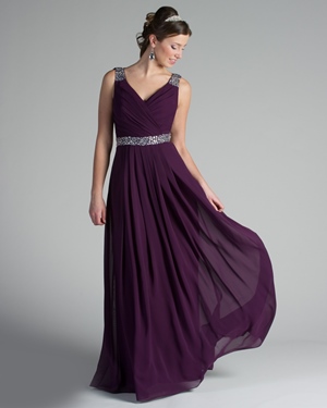 Special Occasion Dress - Nite Time Collection: NT-84 - Shown in #77 chiffon | NiteTime Prom Gown