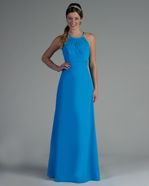 Bridesmaid Dress - Tutto Bene Collection: 2202 - Shown in Blue chiffon | TuttoBene Bridesmaids Gown