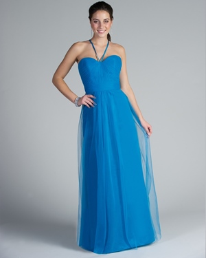  Dress - Tutto Bene Collection: 2206 - Shown in Blue soft tulle | TuttoBene Evening Gown