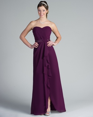 Bridesmaid Dress - Tutto Bene Collection: 2207 - Shown in Eggplant chiffon | TuttoBene Bridesmaids Gown