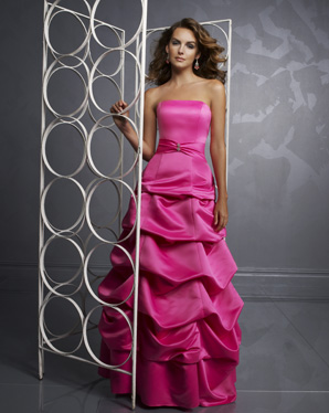 Bridesmaids Dress: Bridesmaids Collection: 362 Satin with B