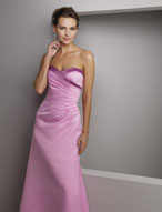Prom Dress: Bridesmaids Collection: 223 Two Tone Sat  A contrasting cuff edges the surplus, strapless neckline with asymmetrical drapingover the A-line skirt. Colors: Teal/Toffee, Eggplant/Taupe, Seafoam/Ivory,Cornflower/Aubergine, Chocolate/Toffee, Navy/Ivory, Pool/Turquoise,Tulip/Sugarplum, Taupe/Eggplant, Black/Ivory Please View the Mori Lee Satin Swatch Card for Color Reference 