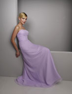 Prom Dress: Bridesmaids Collection: 226 Beaded Chiff  Beading edges the top and bottom of the midriff inset on the strapless gown withan A-line skirt. Please View the Mori Lee Chiffon Swatch Card for Color Reference 