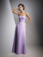 Evening Dress: Ava Collection: 603 Chiffon  Elegant draping on the strapless, surplus bodice that also accents the midriff of the A-line gown. Please View the Ava Collection Chiffon Swatch Card 