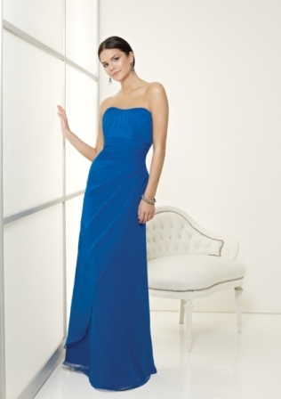 Bridesmaids Dress: Bridesmaids Collection: 244 - Chiffon  Colors: Please View the Mori Lee Chiffon Swatch Card 