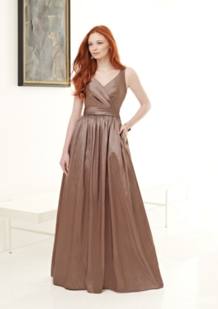 Bridesmaids Dress: Bridesmaids Ava Collection: 612 - Taffeta  Colors: Please View the Ava Collection Taffeta Swatch Card 