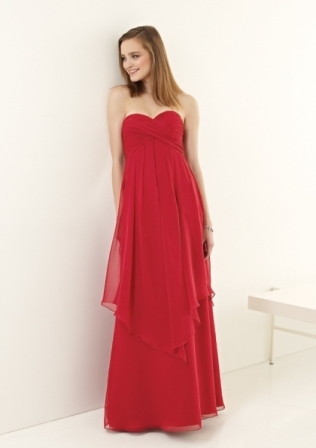 Bridesmaids Dress: Bridesmaids Ava Collection: 615 - Chiffon  Colors: Please View the Ava Collection Chiffon Swatch Card 